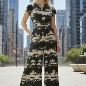 Tailored Wide Leg Jumpsuit