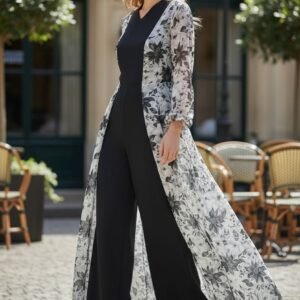 Jumpsuit With Attached Throw