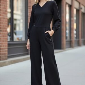 Tailored Wide Leg Jumpsuit