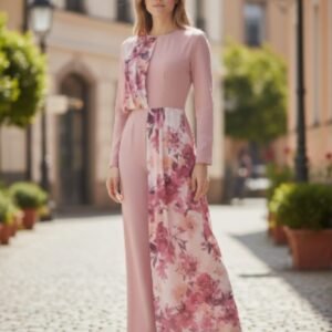 Jumpsuit With Pleated Overlay