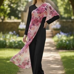 Jumpsuit With Bohemian Style Overlay