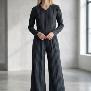 Tailored Wide Leg Jumpsuit