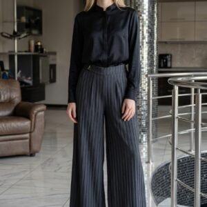 Tailored Wide Leg Pants