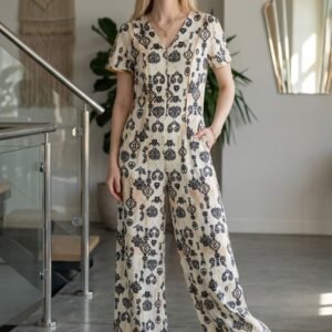 Satin Wide Leg Jumpsuit