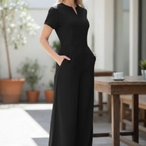 Casual Wide Leg Jumpsuit